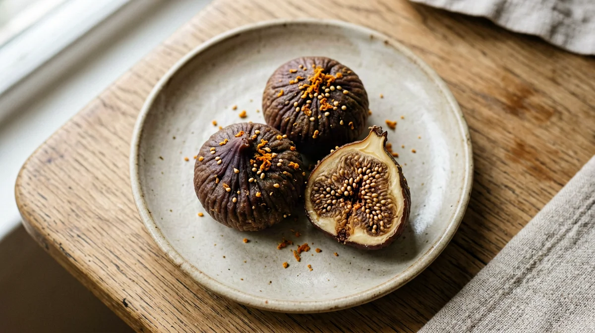 Dried fig, walnut and cinnamon balls