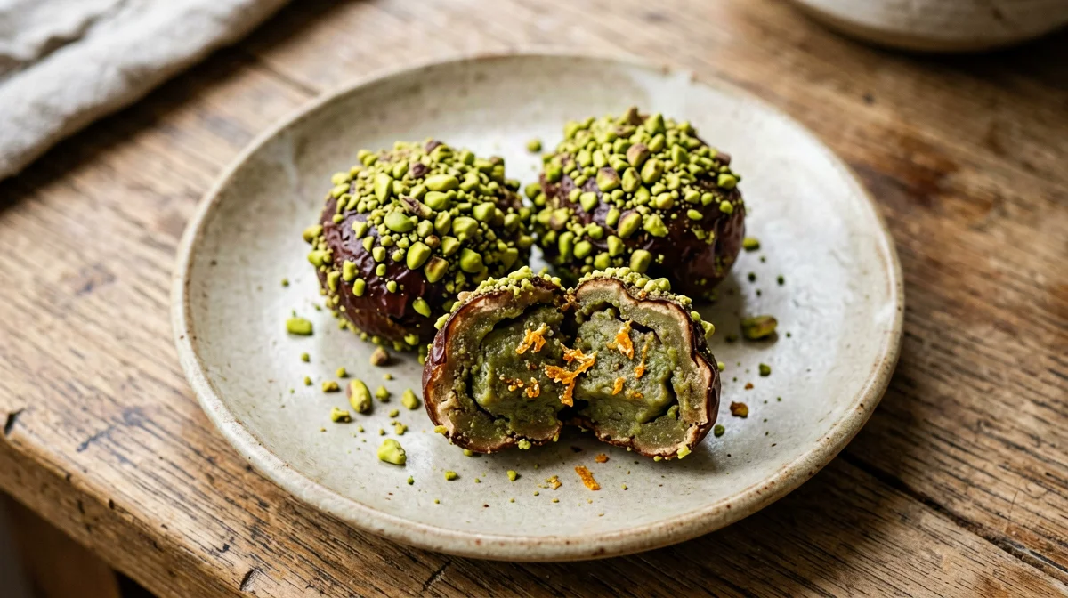 Pistachio and cardamom energy balls
