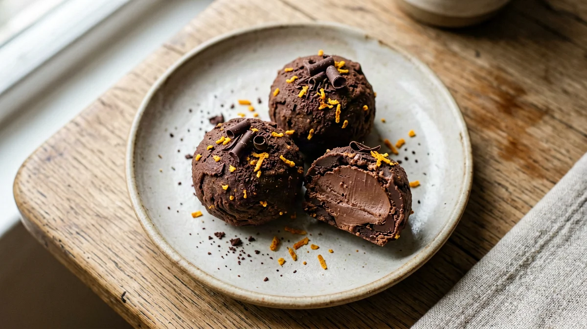 Chocolate orange energy balls