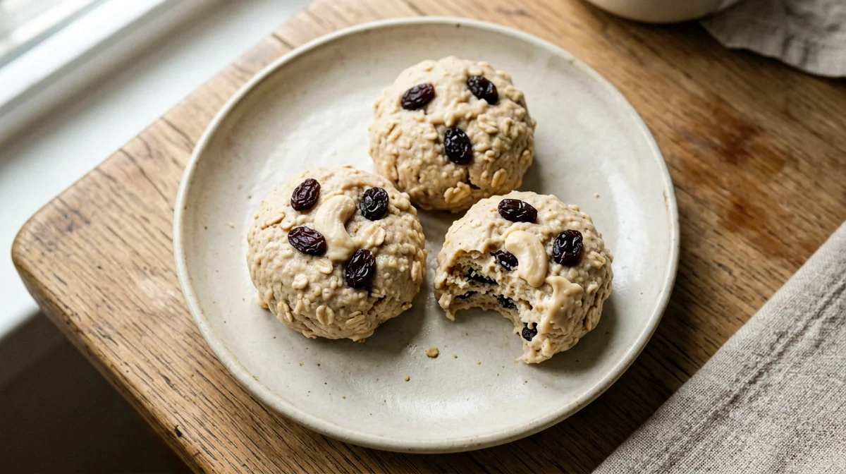 Energy balls alla vaniglia con avena e anacardi