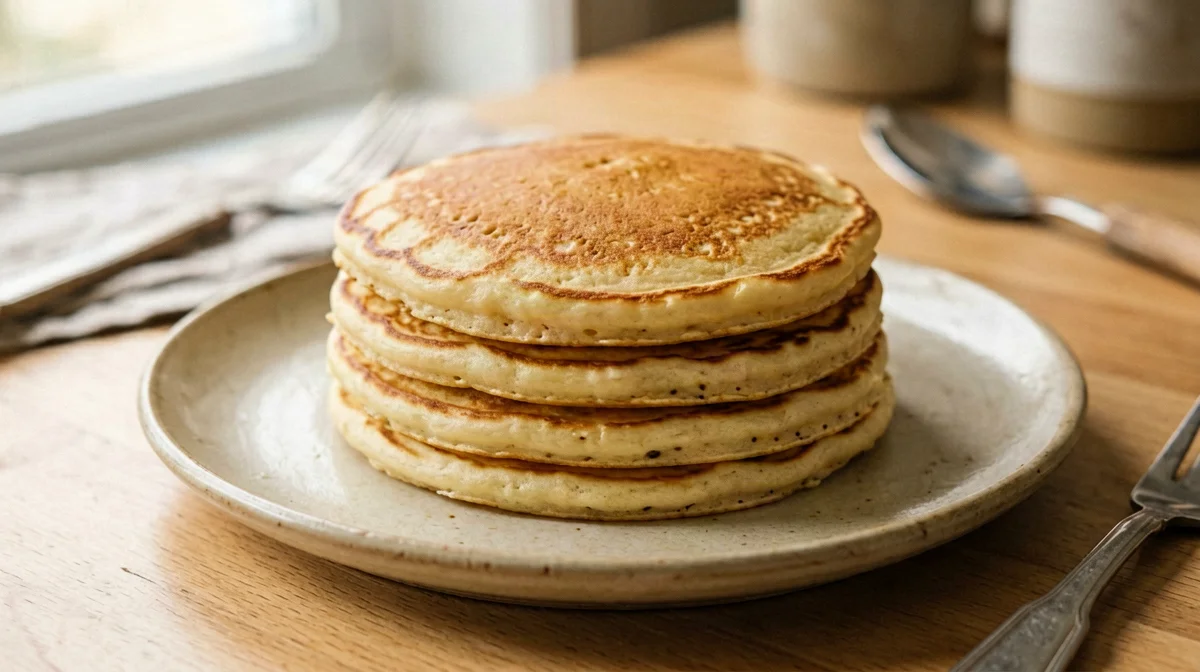 Egg white, banana and oat pancakes