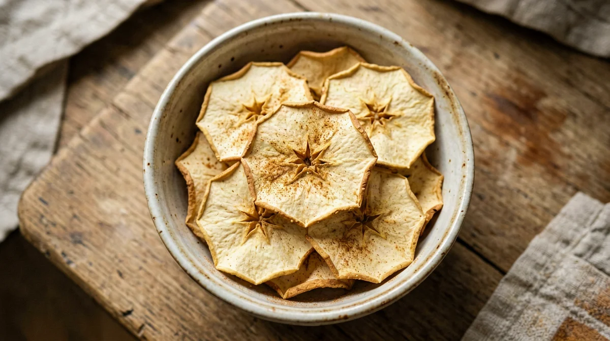 Baked cinnamon apple chips