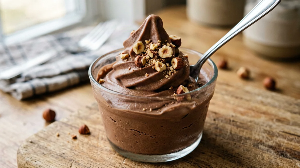 Gelato istantaneo di banana e cacao