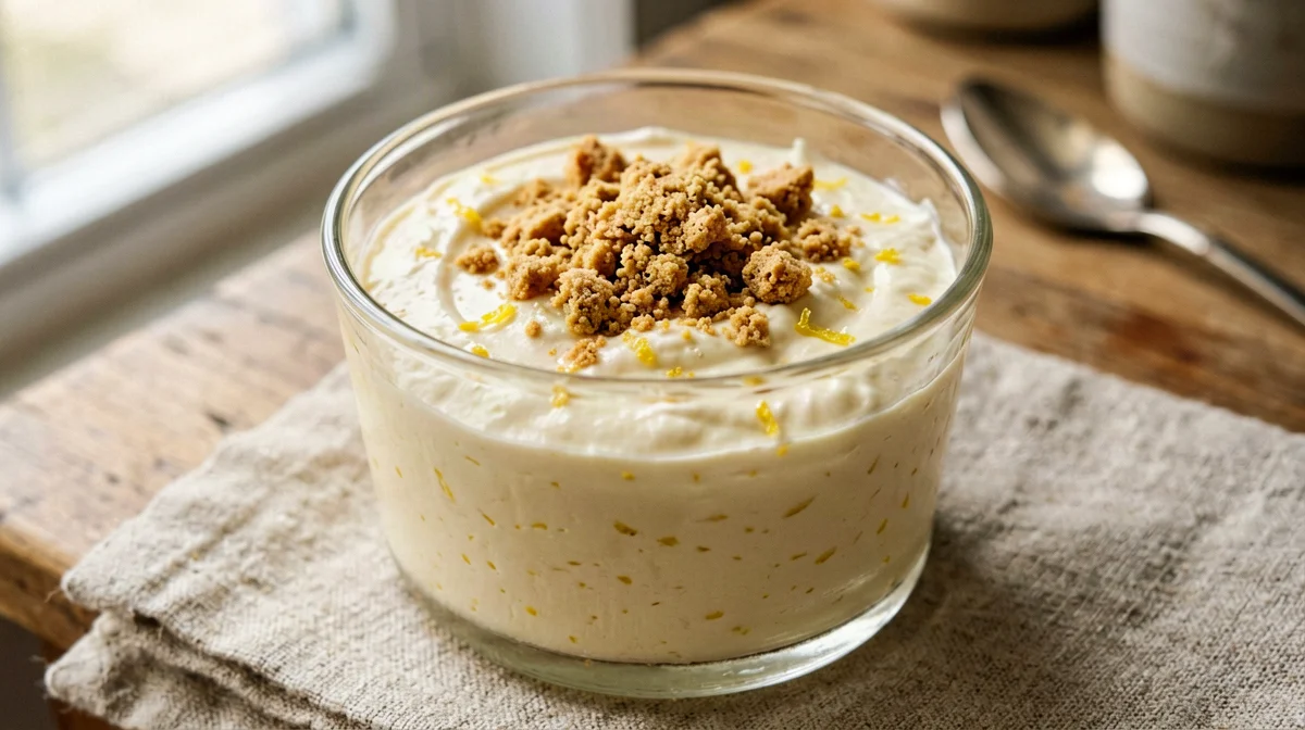 Crema di fiocchi di latte al limone