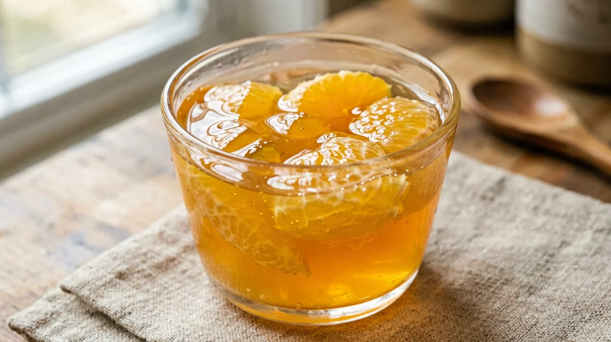 Homemade orange jelly