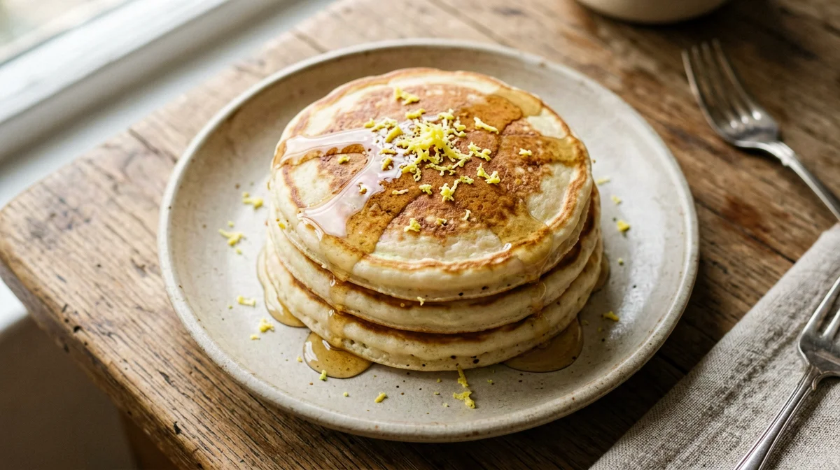 Mini lemon ricotta pancakes