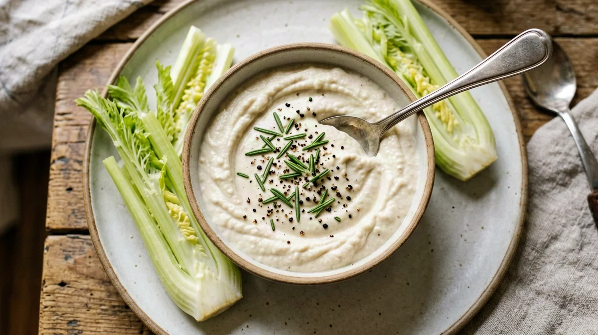 Rosemary cannellini cream with fennel wedges