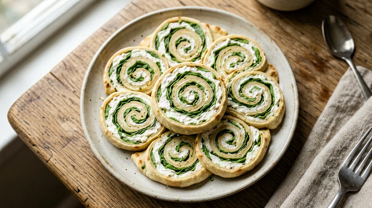Girelle di piadina con stracchino e rucola