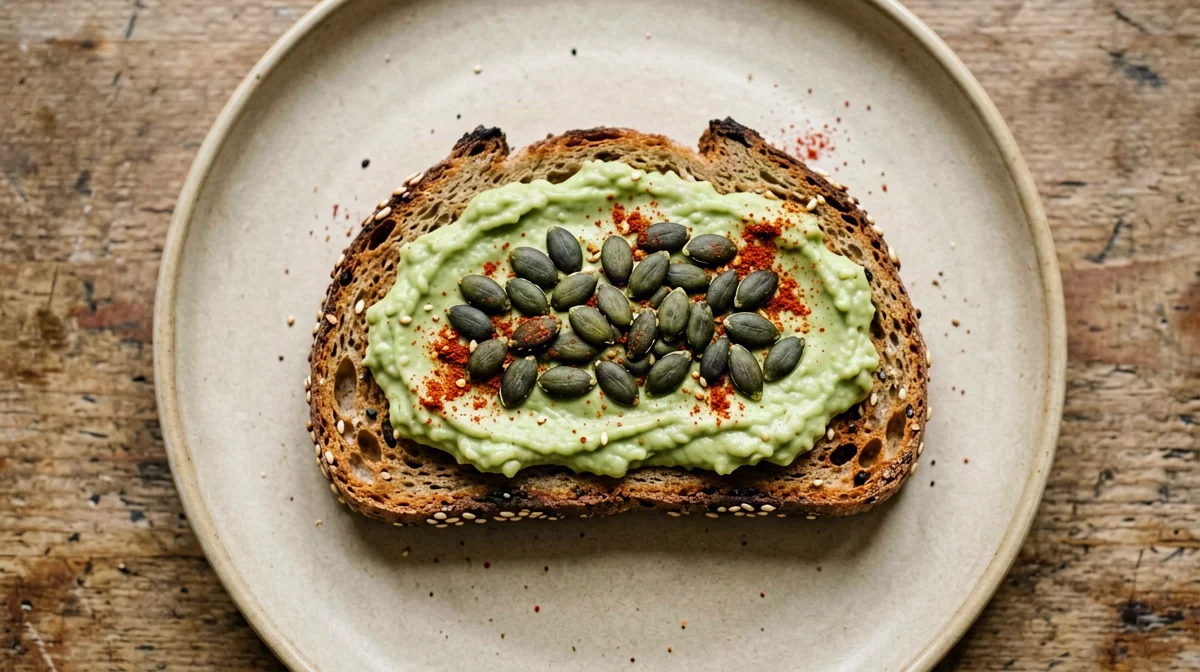 Toast ai cereali con avocado e semi di zucca