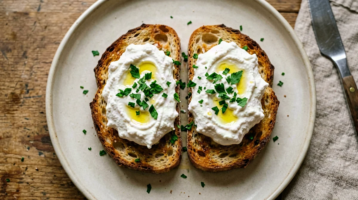 Crostini con merluzzo mantecato alla veneta