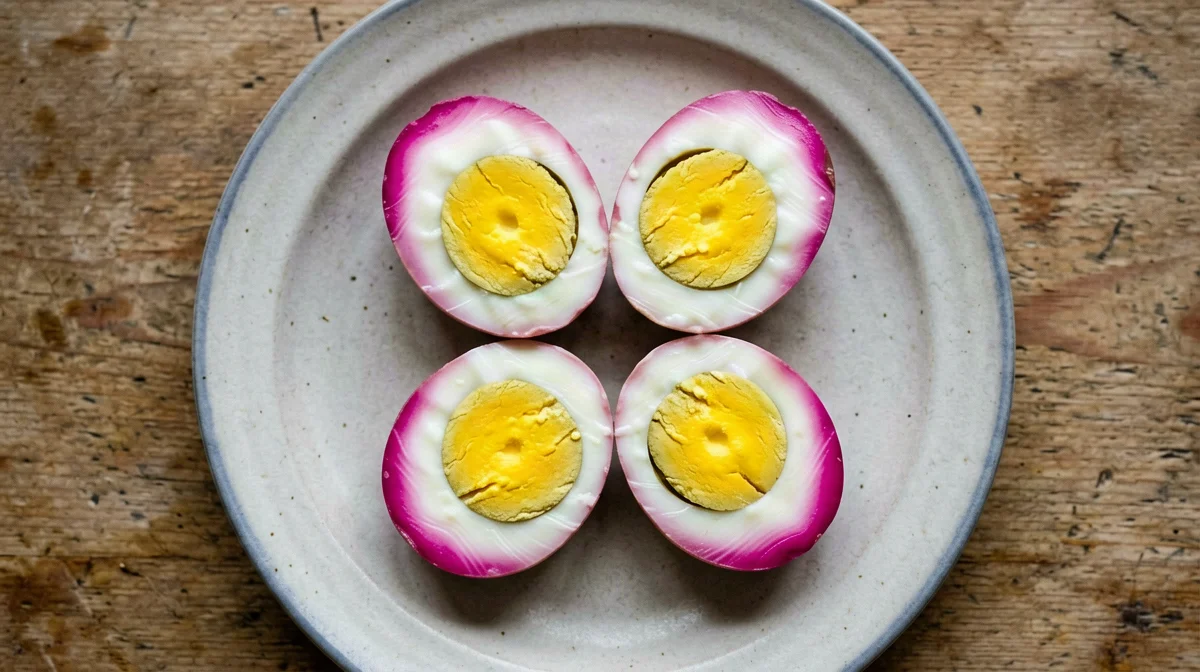 Beetroot pickled eggs