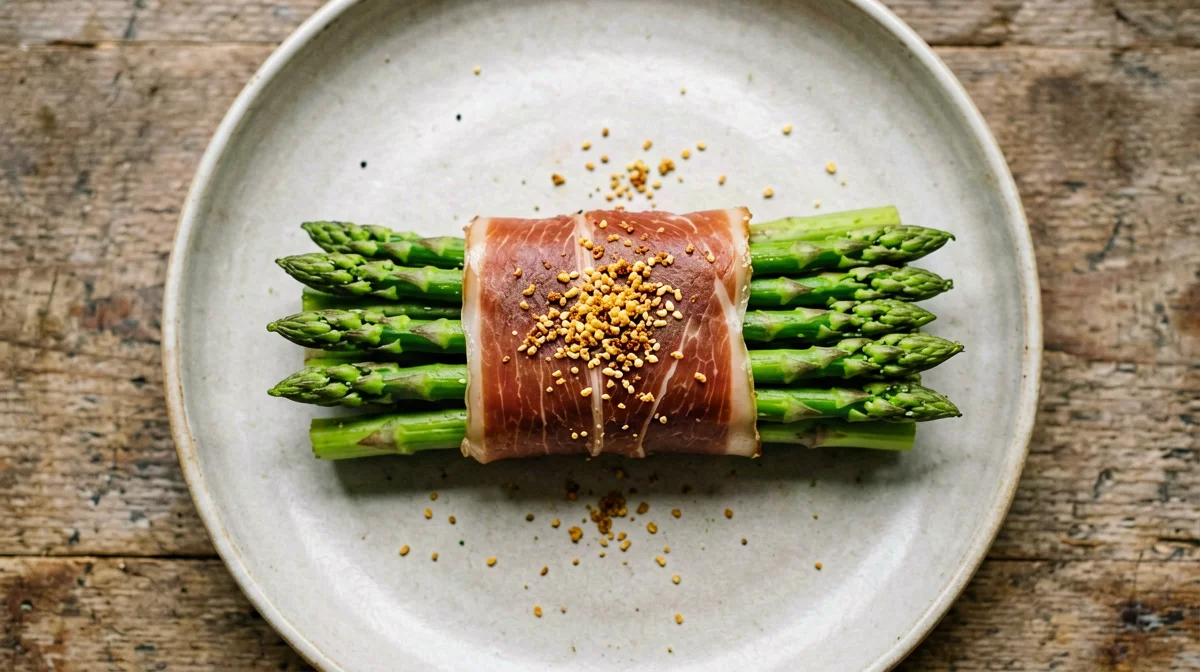 Involtini di prosciutto crudo e asparagi gratinati