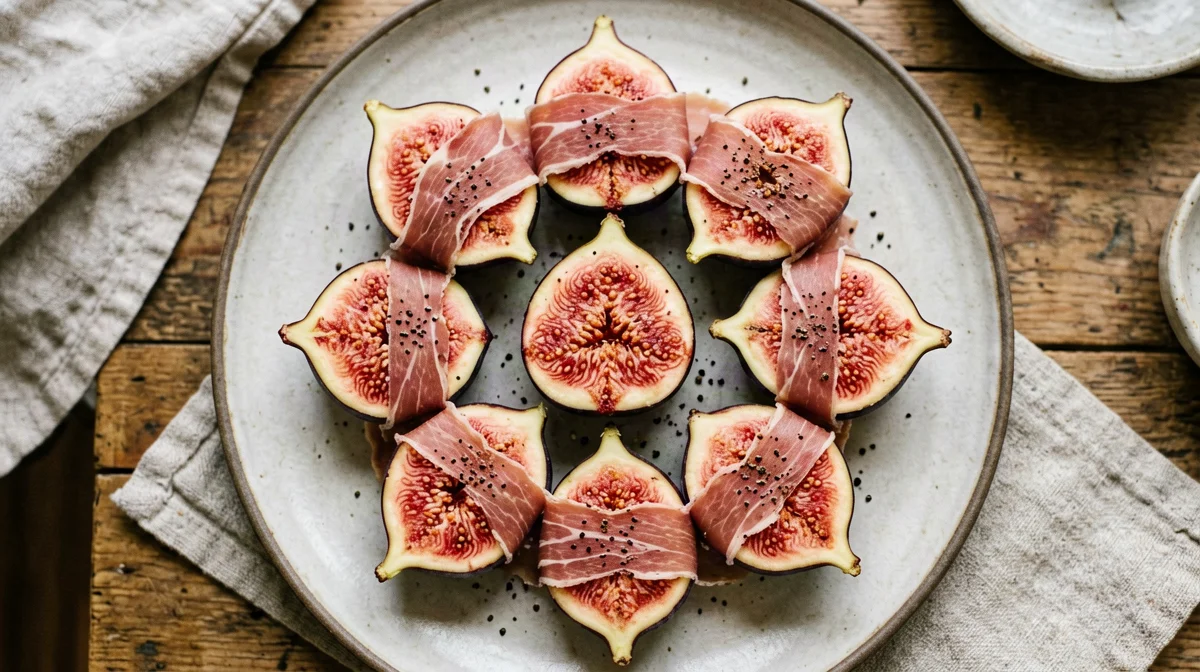 Fichi avvolti nel prosciutto crudo