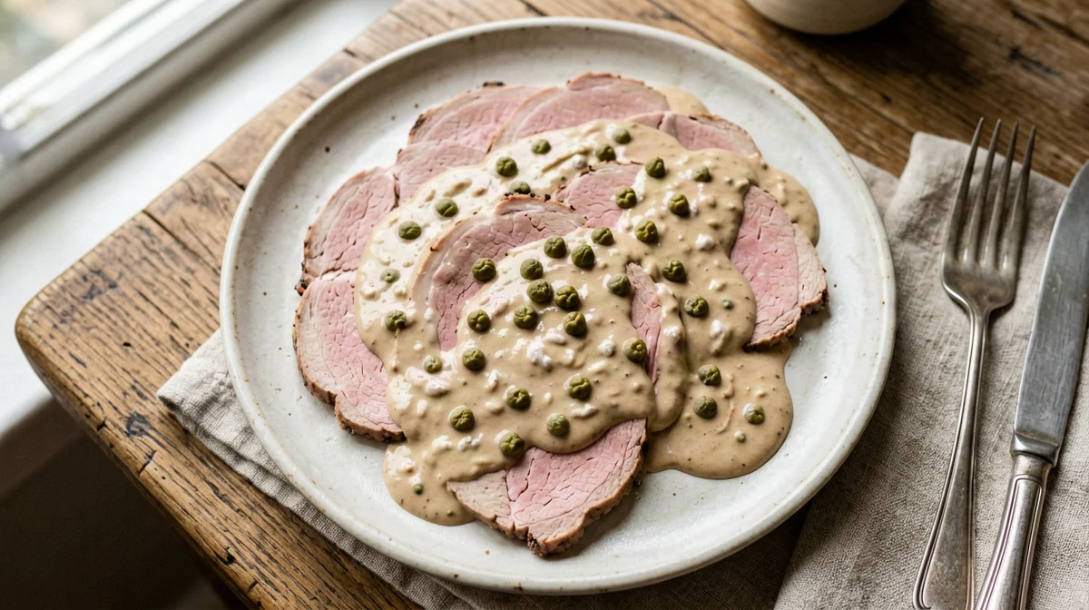 Vitello tonnato leggero in porzione