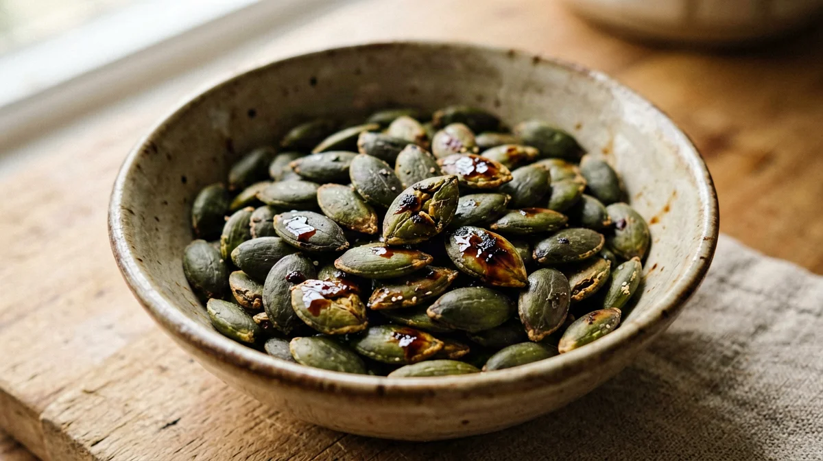 Soy sauce toasted pumpkin seeds