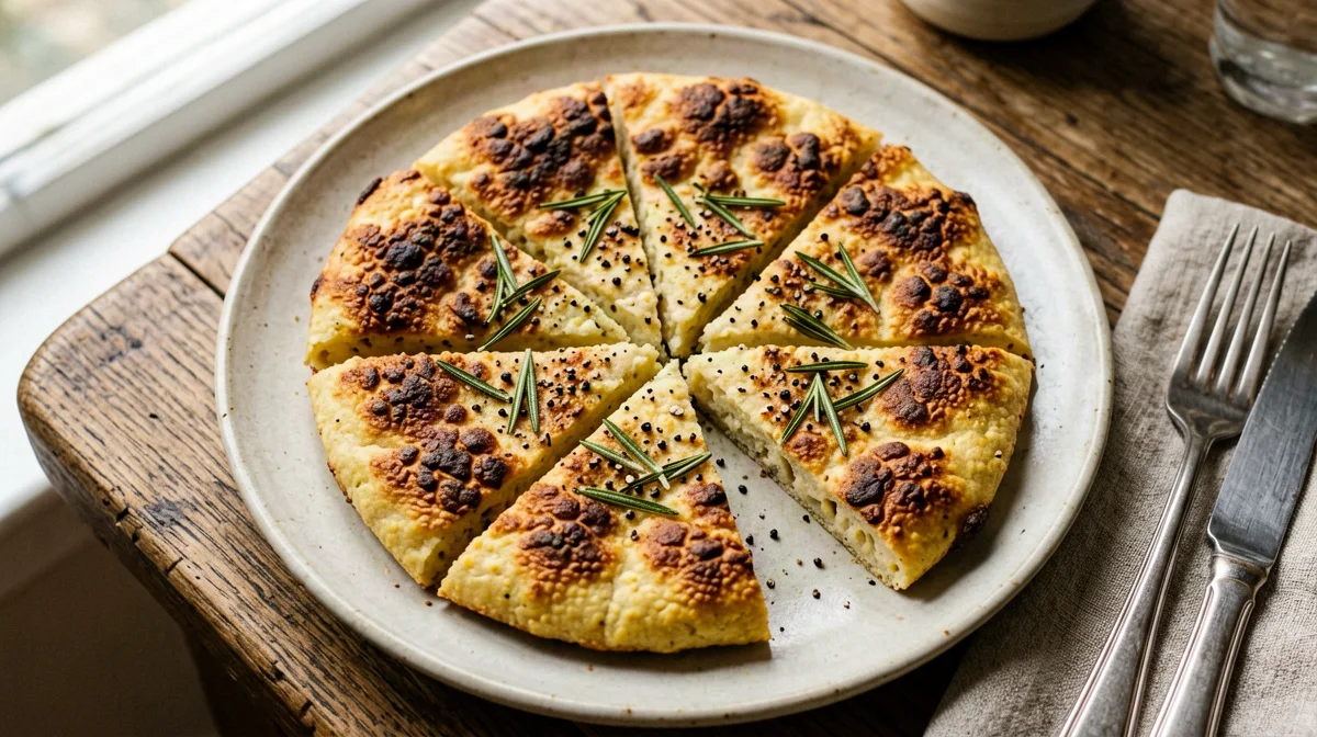 Rosemary chickpea farinata