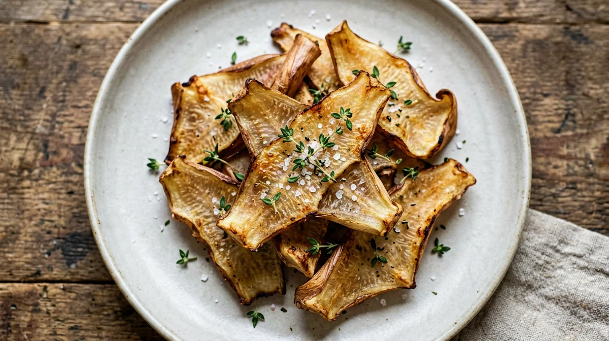 Thyme Jerusalem artichoke chips