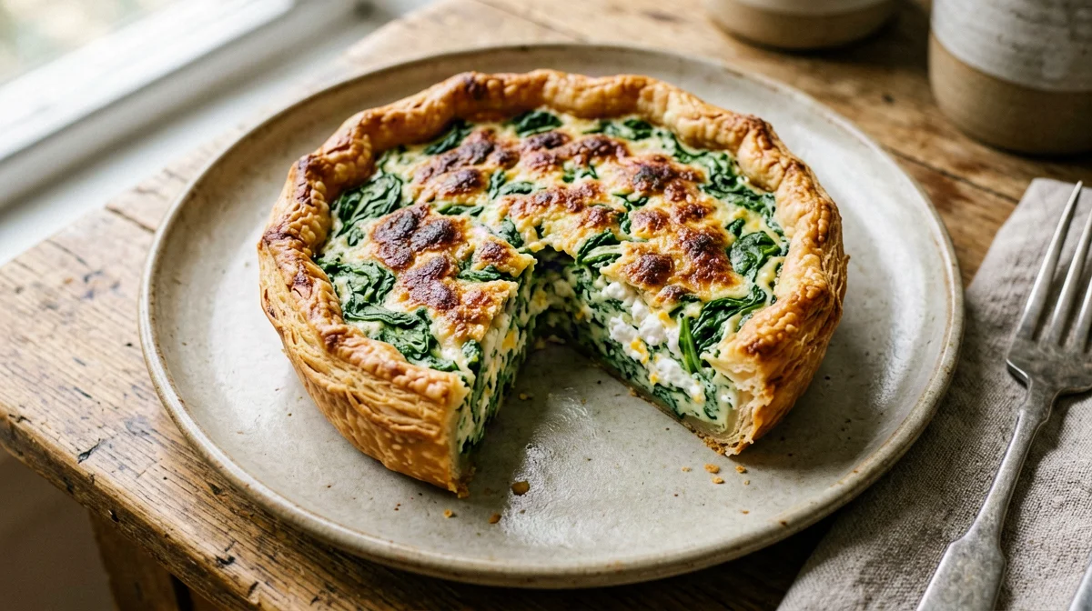 Mini spinach and ricotta quiche