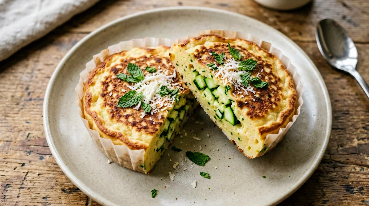 Frittatine di zucchine e menta in pirottino