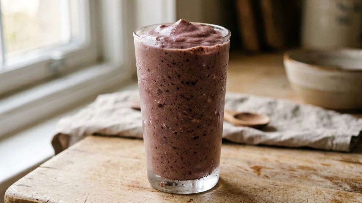 Cherry and cocoa skyr smoothie