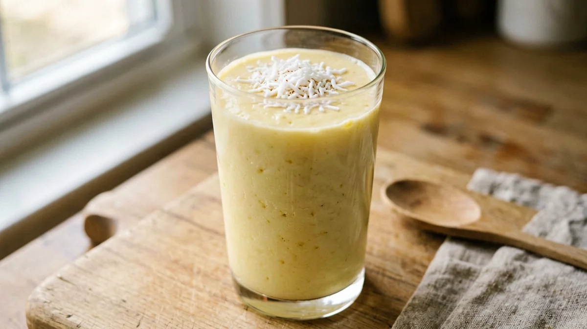Smoothie di ananas e cocco con skyr