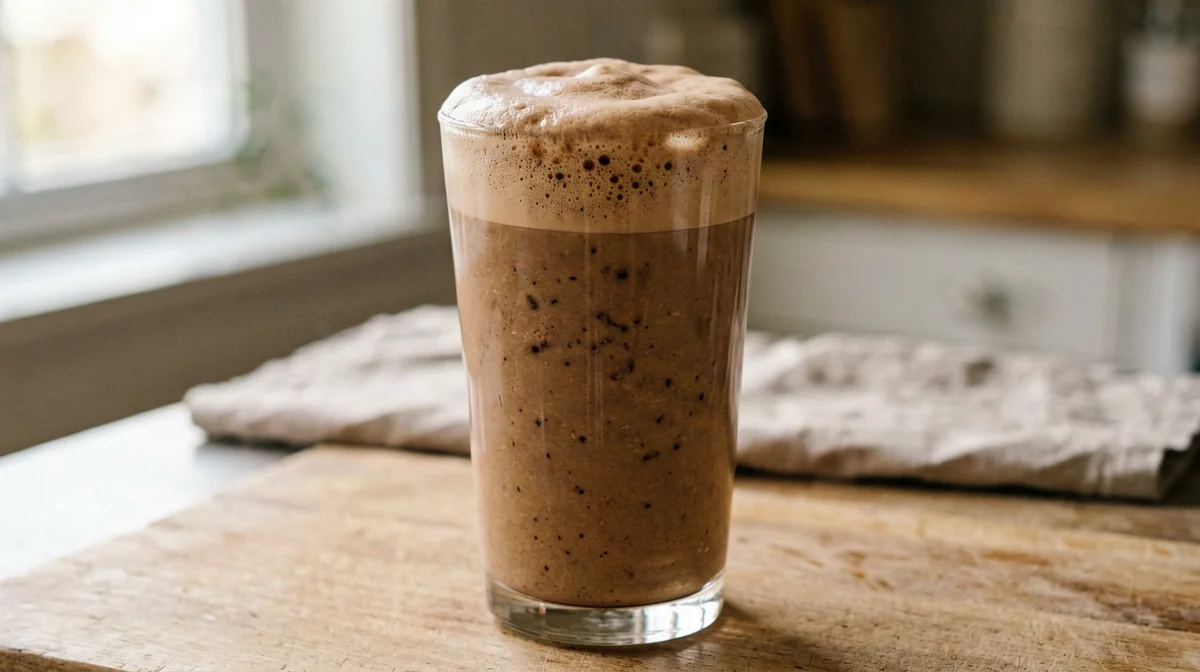 Cocoa and date milkshake