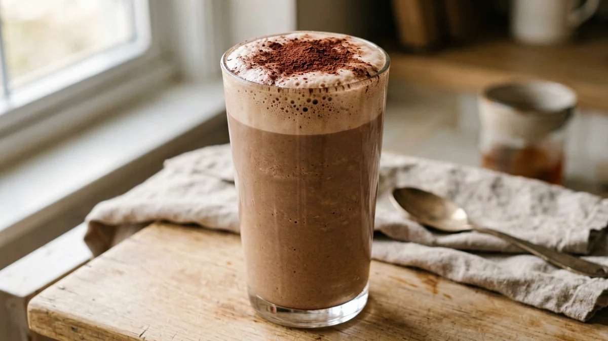 Frappè al cacao e ricotta