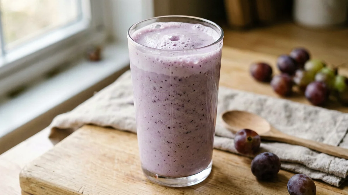 Frullato di uva e yogurt greco