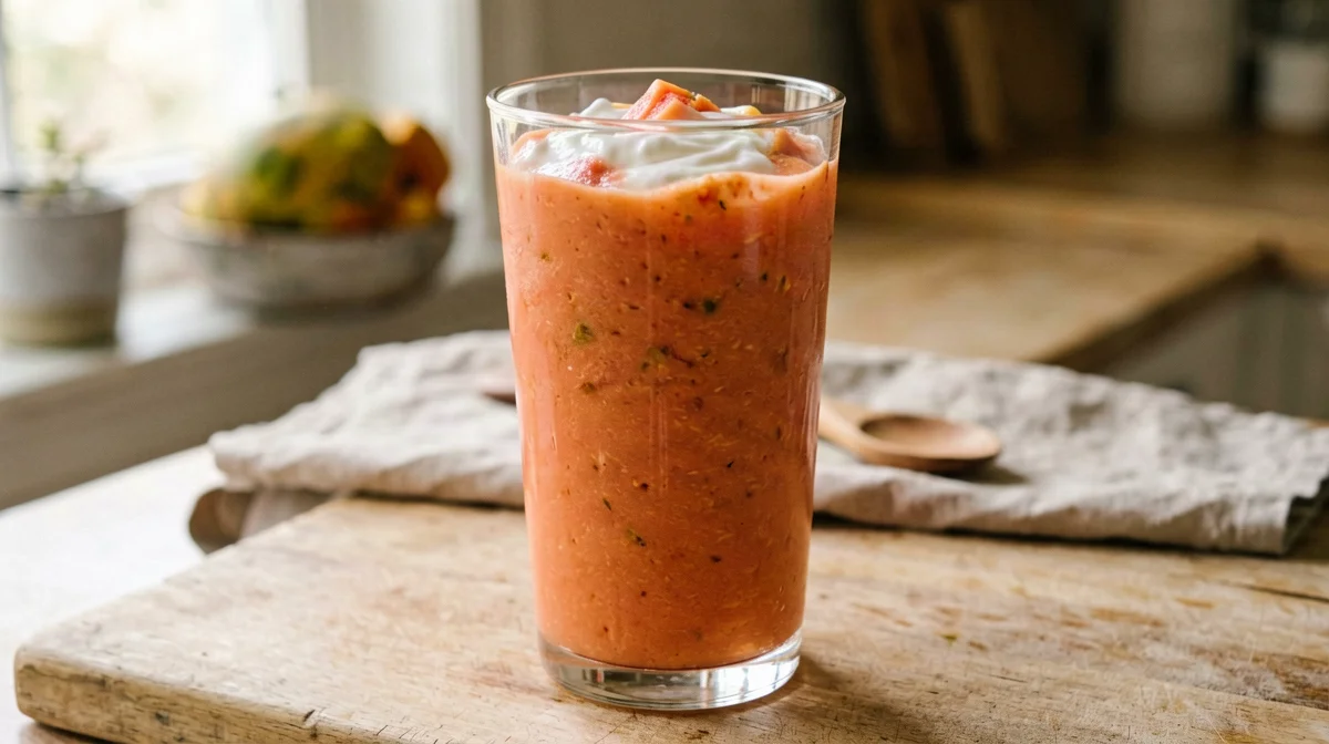 Papaya lime smoothie