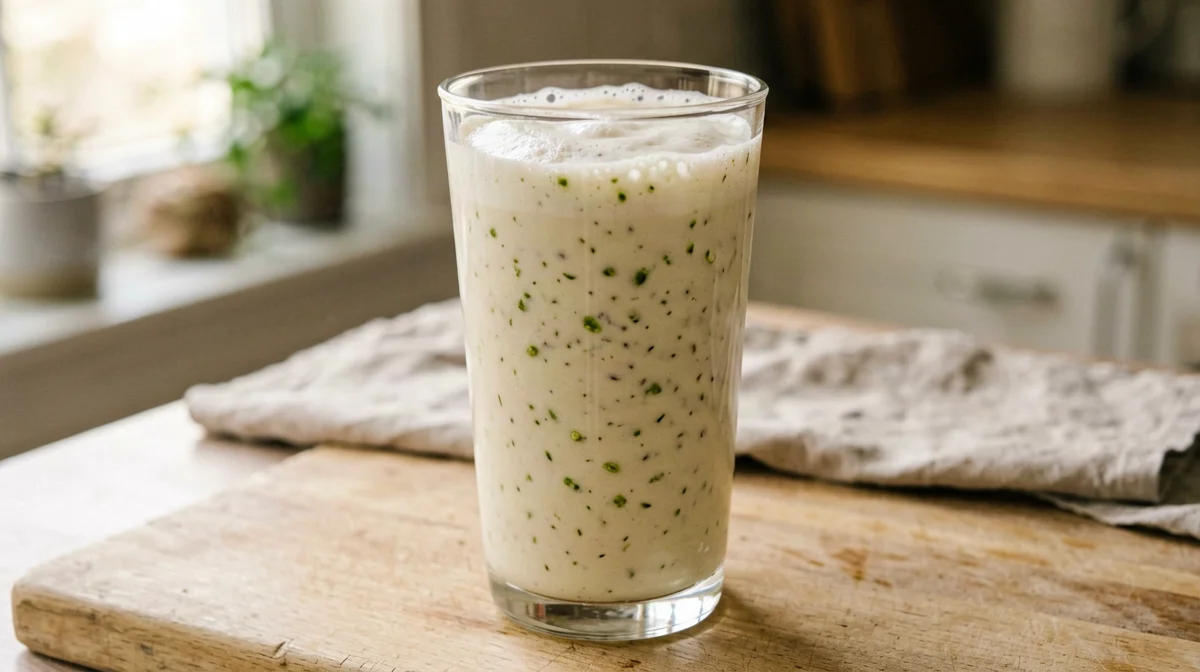 Banana hemp seed smoothie
