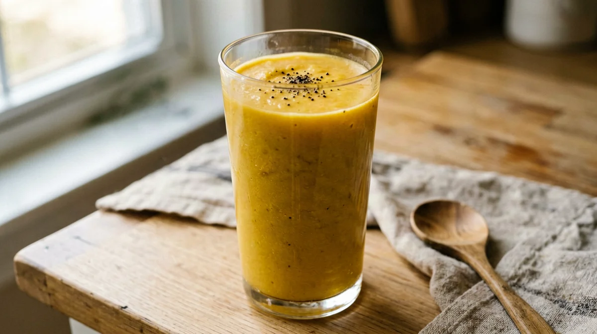 Mango turmeric kefir smoothie