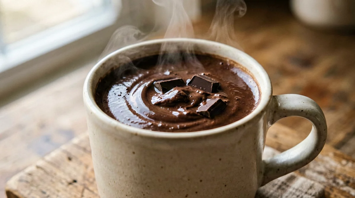 Vegan soy hot chocolate