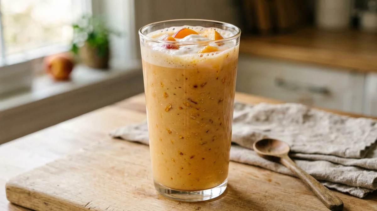Apricot and soy yogurt smoothie