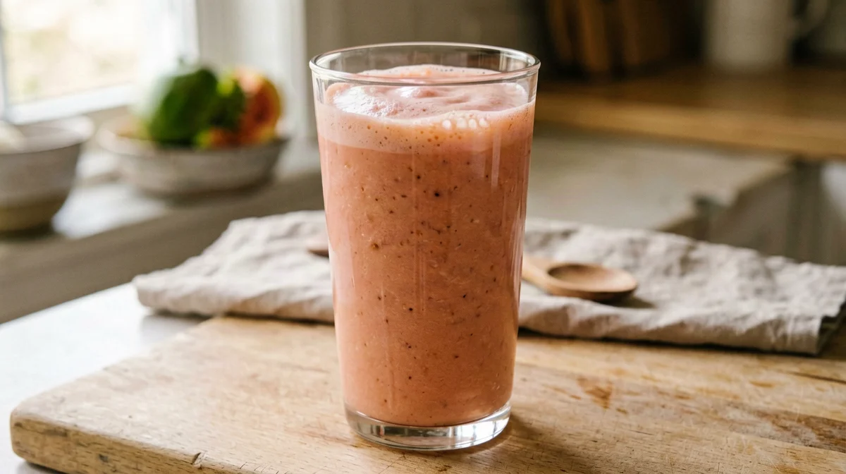Guava Greek yogurt smoothie