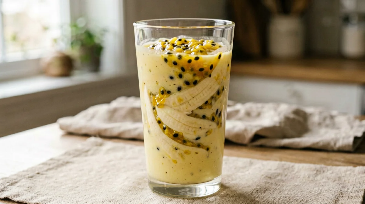 Frullato di frutto della passione e skyr