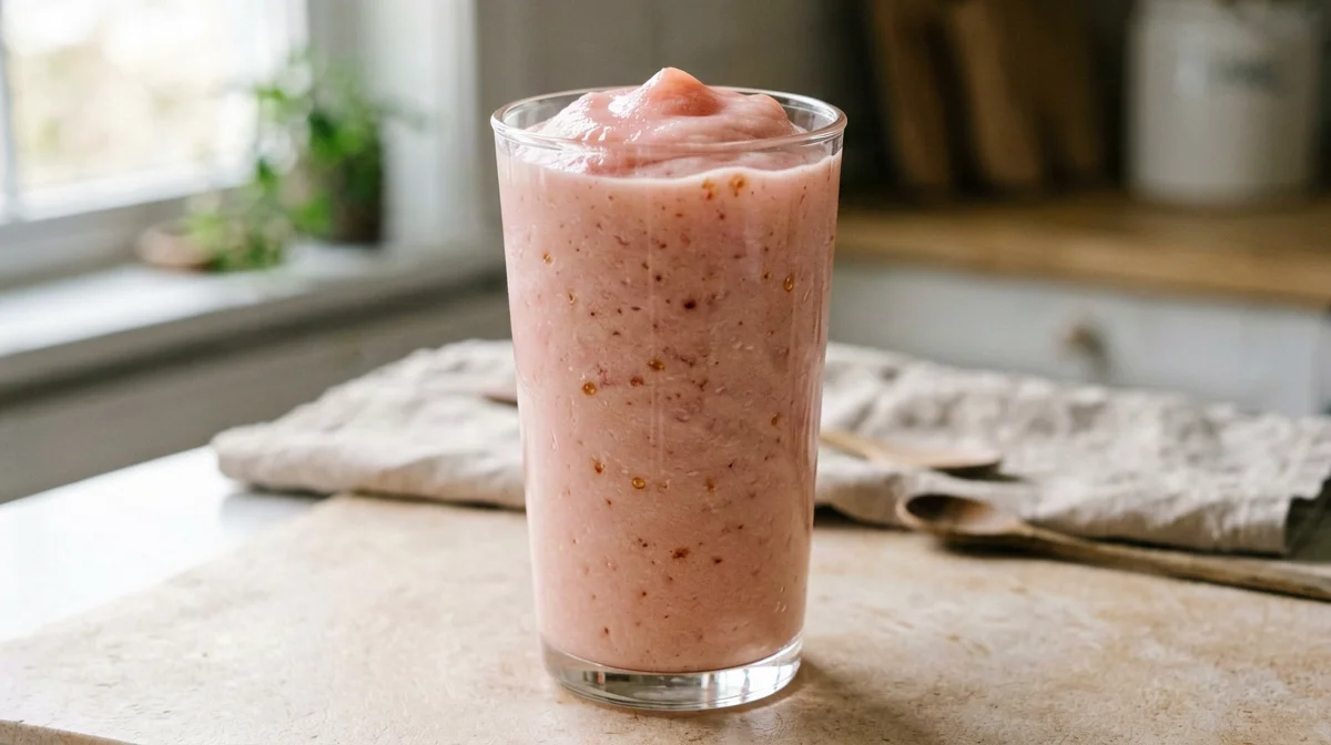 Pink grapefruit skyr smoothie