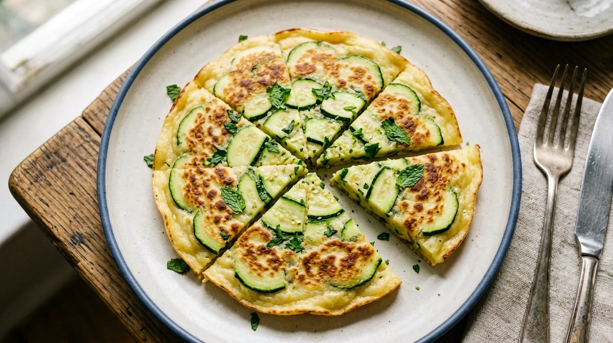 Frittatina di albumi e zucchine alla menta