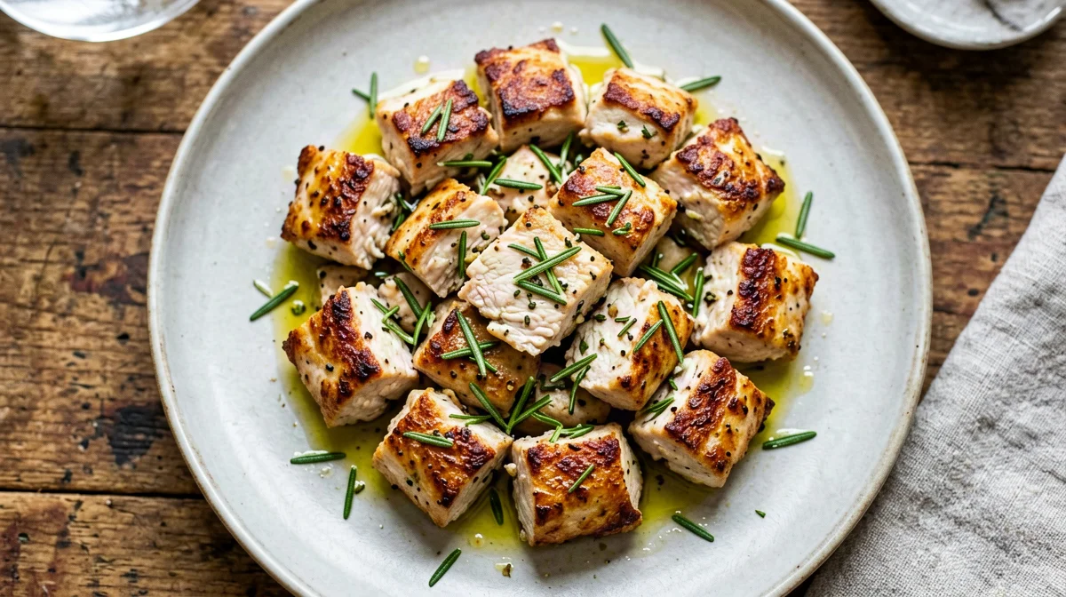 Bocconcini di pollo al limone e rosmarino