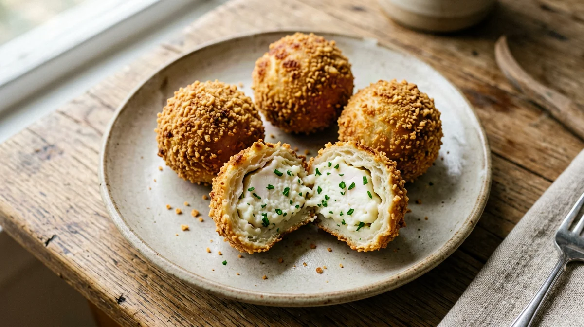 Polpettine di merluzzo e patate al forno