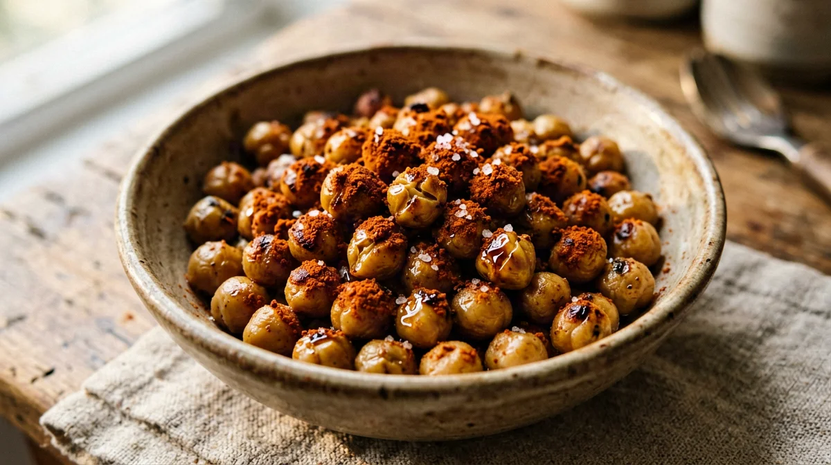 Crispy oven-roasted chickpeas with smoked paprika