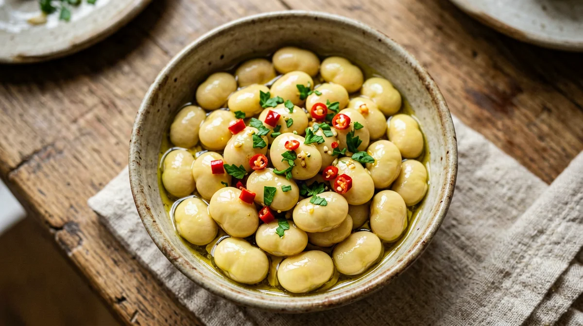 Lupini marinati al limone e peperoncino