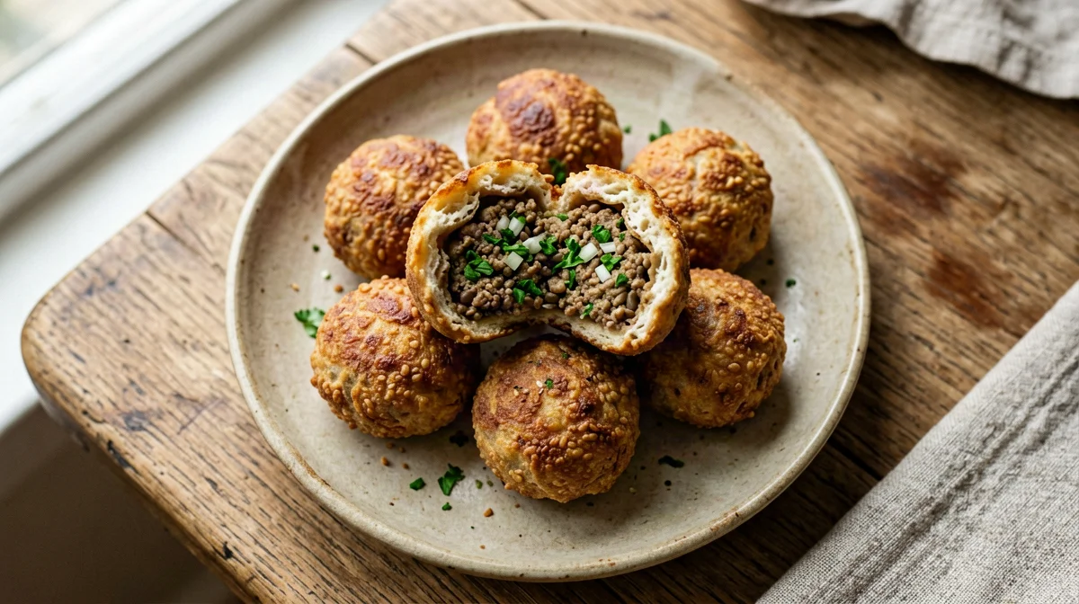 Baked lentil and tofu balls