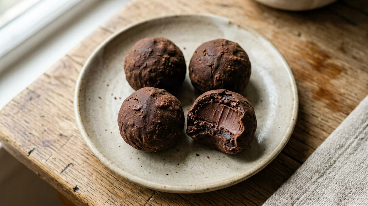 Palline di ceci al burro di arachidi e cacao