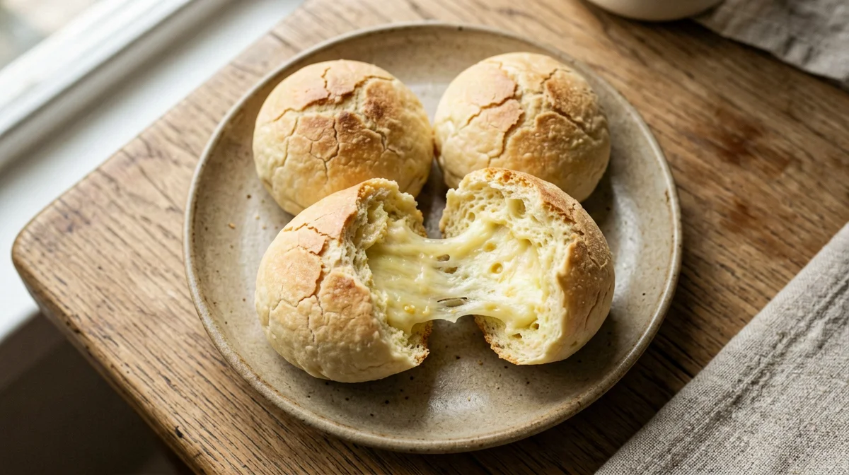 Panini al formaggio brasiliani di tapioca e Parmigiano