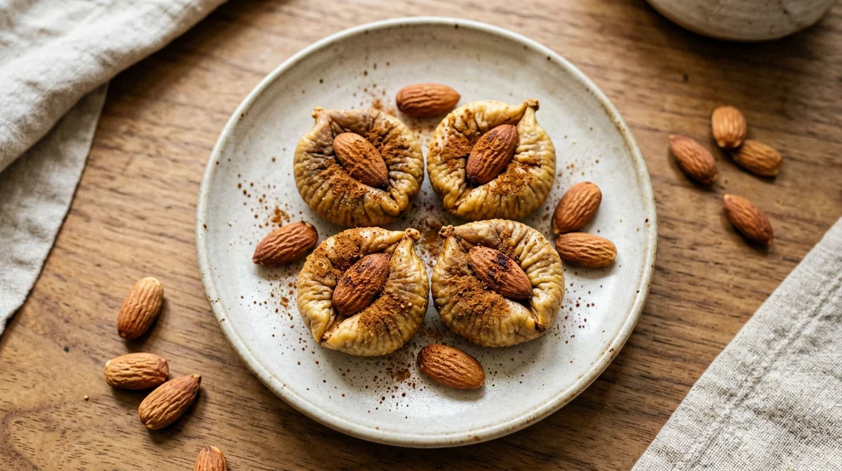 Fichi secchi con mandorle tostate e cannella