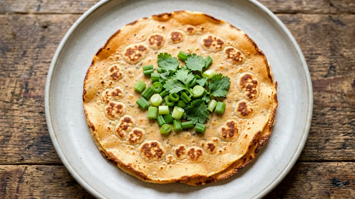 Ginger red lentil crêpes