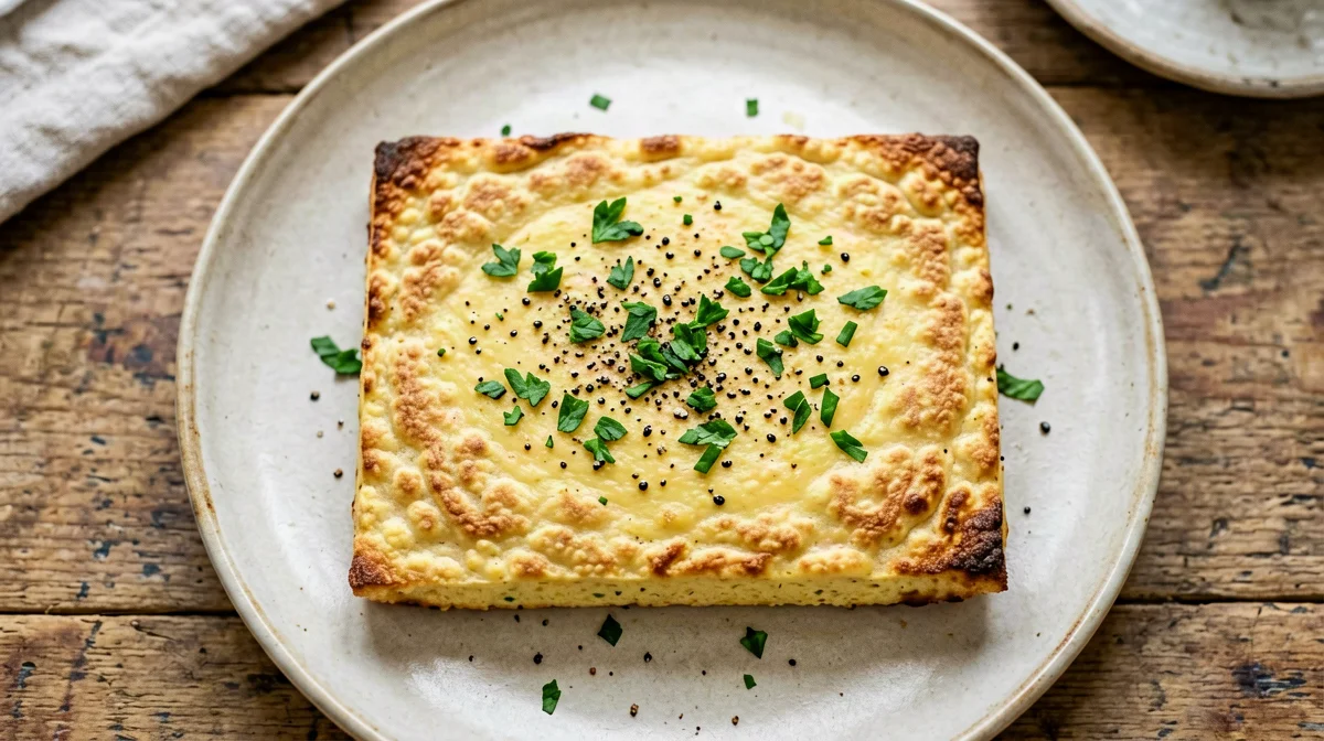 Baked Sicilian chickpea panelle
