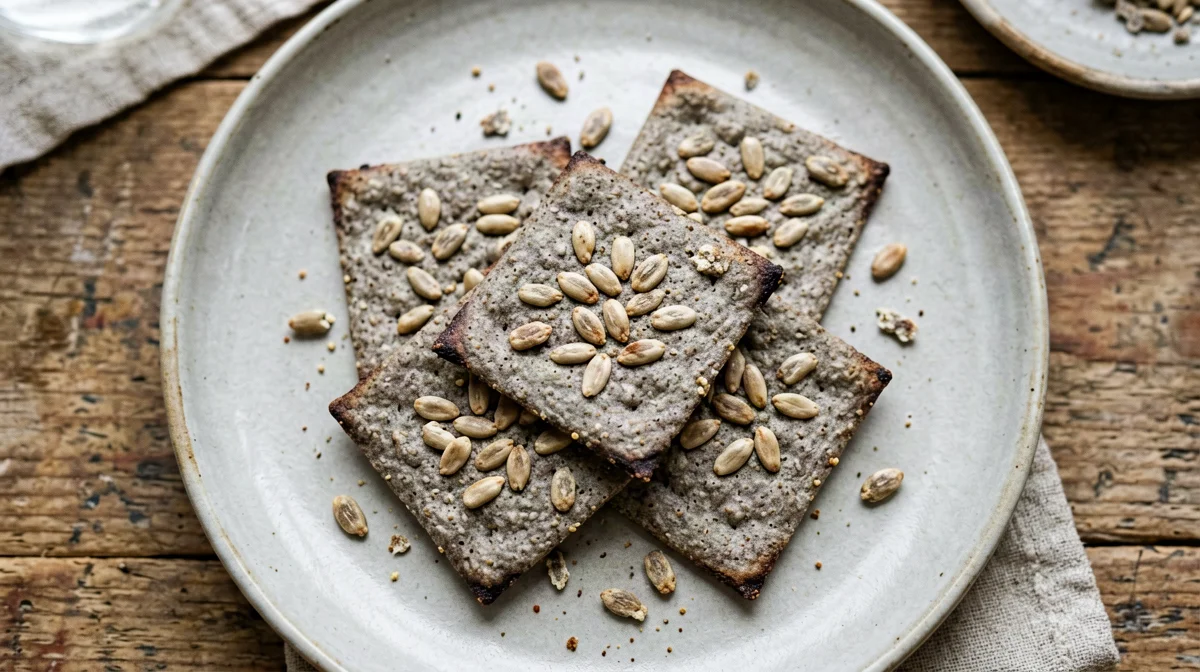 Crackers di grano saraceno e semi di girasole