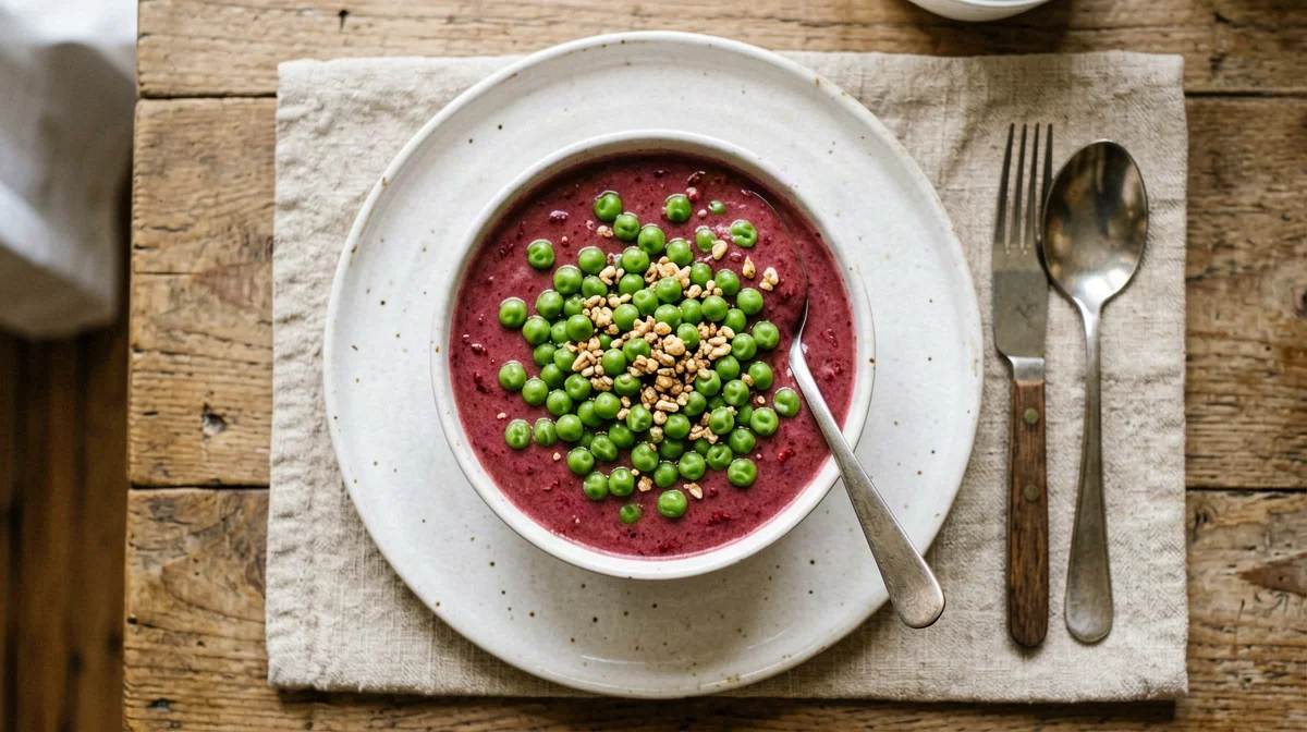 Raspberry pea shake