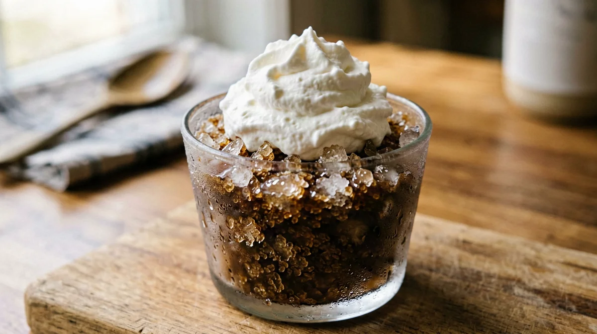 Granita al caffè con panna montata